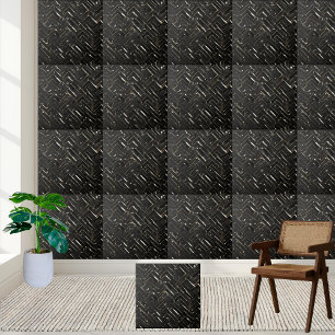 Carreau Parties scintillant Noire Sombre Luxe Contemporain