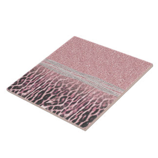 Carreau Parties scintillant poster de animal Chic Girly Ro