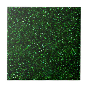 Carreau Parties scintillantes foncées de vert vert