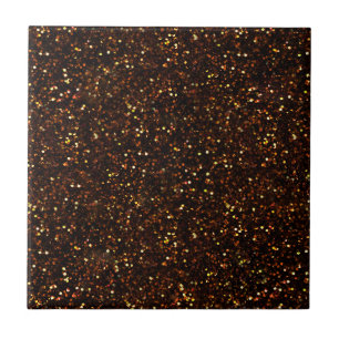Carreau Parties scintillantes oranges en bronze foncées