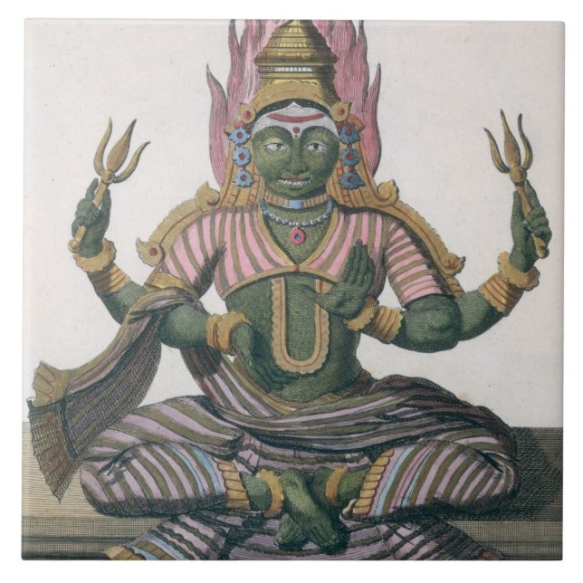 Carreau Parvati, de "voyage Indes aux. et d'une La Chine" (Devant)