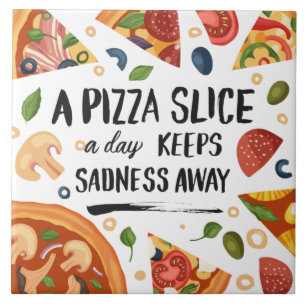 Carreau passionnés de pizza cool graphisme et art du monde