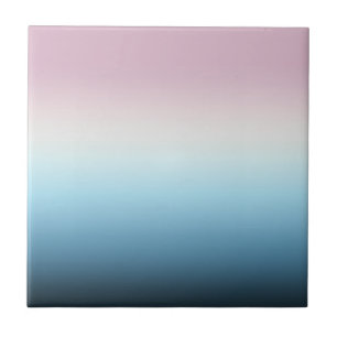 Carreau Pastel rose et bleu Dégradé Indigo Rose Ombre