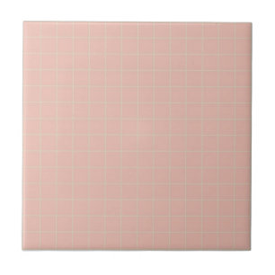 Carreau Pastel Soft Pink & Mint Green À damiers Motif