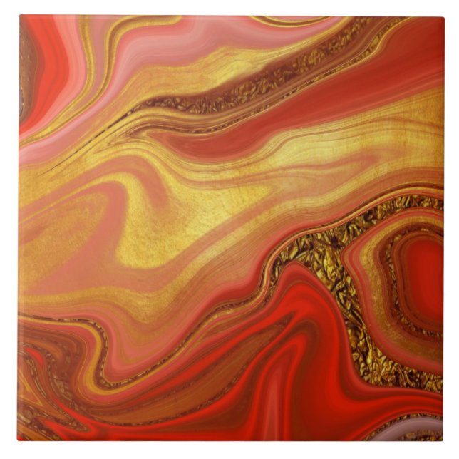 Carreau pattern abstract marbled (Devant)