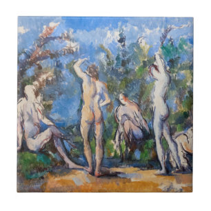 Carreau Paul Cezanne - Cinq Baigneurs