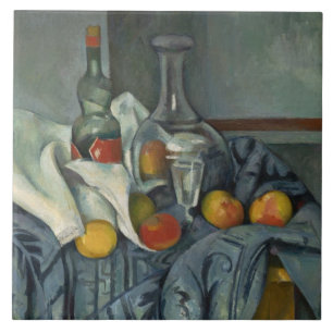 Carreau Paul Cezanne   la bouteille de menthe poivrée,