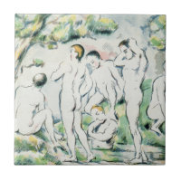 Paul Cezanne | les baigneurs, petit plat