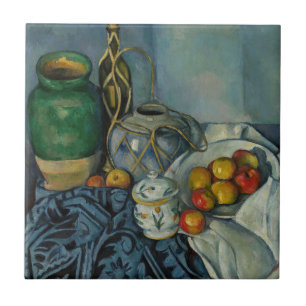 Carreau Paul Cezanne - Nature morte avec des pommes