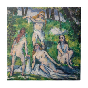 Carreau Paul Cezanne - Quatre baigneuses