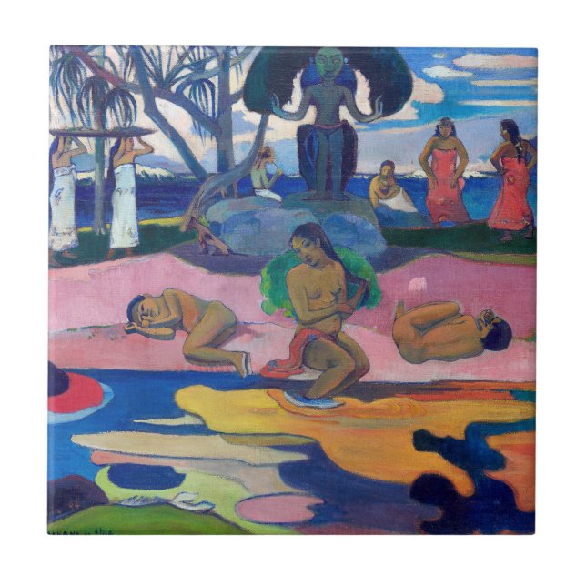 Carreau Paul Gauguin - Jour du Dieu / Mahana no atua (Devant)