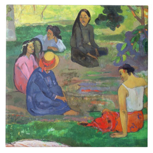 Carreau Paul Gauguin   Les Parau Parau (les Gossipers)
