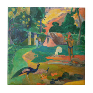Carreau Paul Gauguin - Paysage avec Peacocks / Matamoe