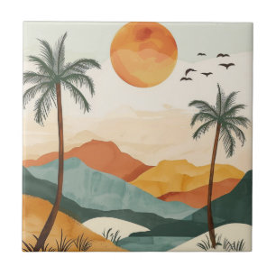 Carreau Paysage Abstrait de Boho (16)