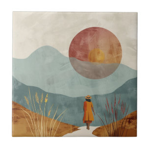 Carreau Paysage Abstrait de Boho (23)