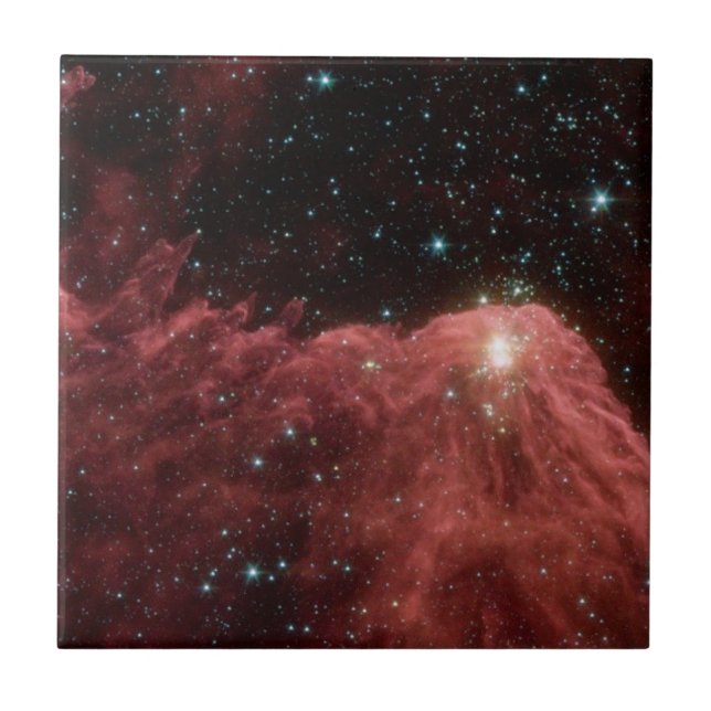 Carreau Paysage élégant et moderne de l'espace bleu (Devant)