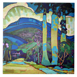 Carreau Paysage hawaïen peinture par Arman Manookian
