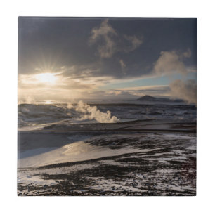 Carreau Paysage hivernal géothermique