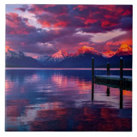 Paysage Montana de Mcdonald de lac