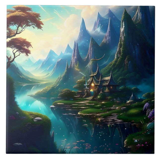 Carreau Paysage pittoresque un (Devant)