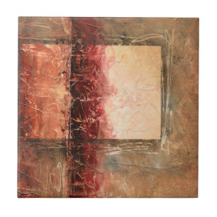 Carreau Paysage rouge Abstrait