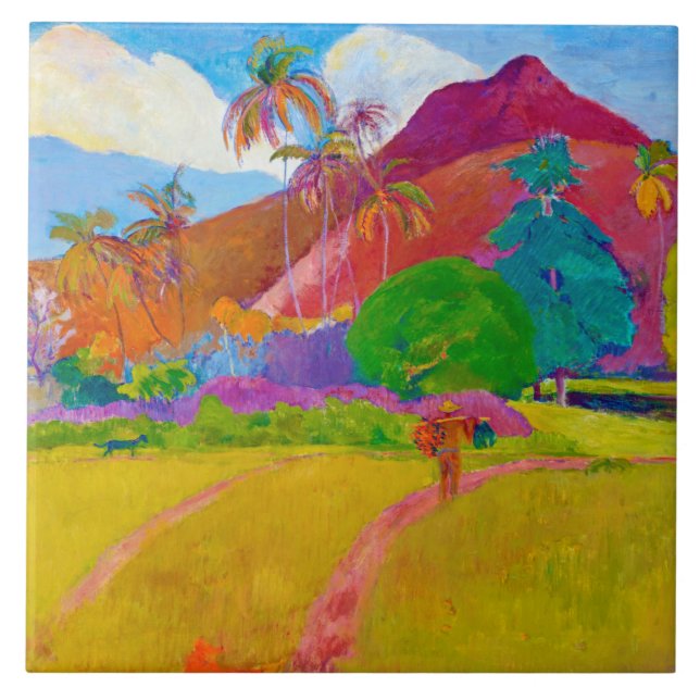Carreau Paysage tahitien, Gauguin (Devant)