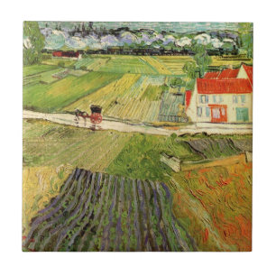 Carreau Paysage, transport et train par Vincent van Gogh