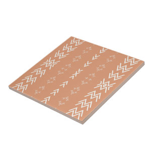 Carreau Peach Simple Mudcloth Design