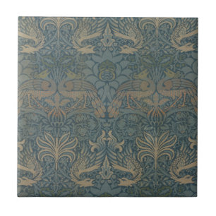 Carreau Peacock et Dragon par William Morris
