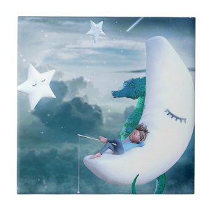 Carreau Pêche des Boy & Seahorse sur la Lune