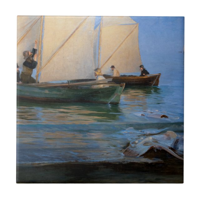 Carreau Peder Severin Kroyer - Bateaux de pêche (Devant)