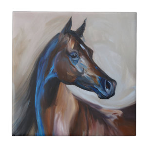 Carreau Peinture à cheval arabe