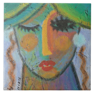 Carreau Peinture acrylique Abstraite de bonne journée sur 