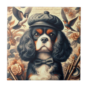 Carreau Peinture Cavalier King Charles Spaniel