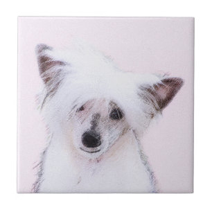 Carreau Peinture chinoise en poudre - Art Chien