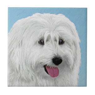 Carreau Peinture de chien de berger polonais - Chien d'ori