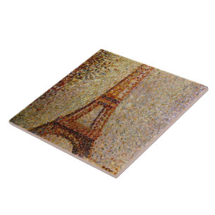 Carreau Peinture de Georges Seurat : La Tour Eiffel (1889)