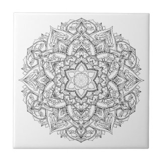 Carreau Peinture de mandala