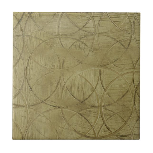 Carreau Peinture des cercles liés par Jennifer Goldberger (Devant)