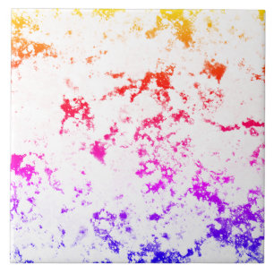 Carreau Peinture en marbre rose orange violet Abstrait