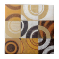 Peinture moderne avec Motifs circulaires