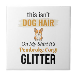 Carreau Pembroke Corgi Pailleté Création Drôle pour Amateu