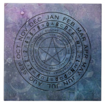 Pendule bleu pourpre