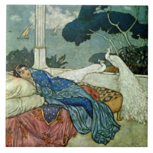 Carreau "Penser à Lady Yang" par Edmund Dulac