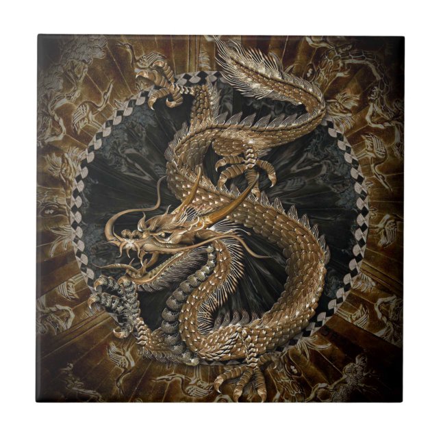 Carreau Pentagramme dragon (Devant)