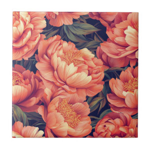 Carreau Peonies Vintages Tendance Carrelage Pour Parquet