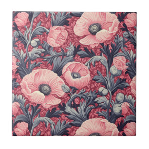 Carreau Pépites roses vintages florales