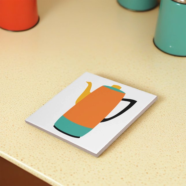 Carreau Percolateur de café orange (Créateur téléchargé)