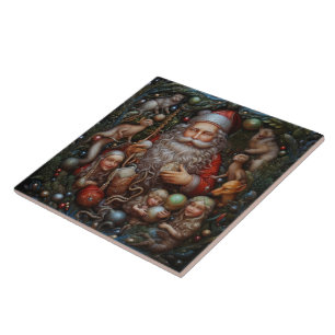 Carreau Père Noël Père Noël Espagnol Teracota