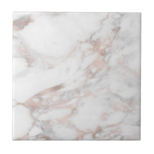 Carreau Personnaliser Rose Gold Marble Modèle professionne